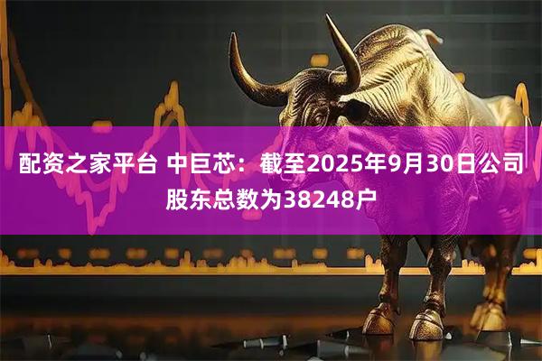 配资之家平台 中巨芯：截至2025年9月30日公司股东总数为38248户